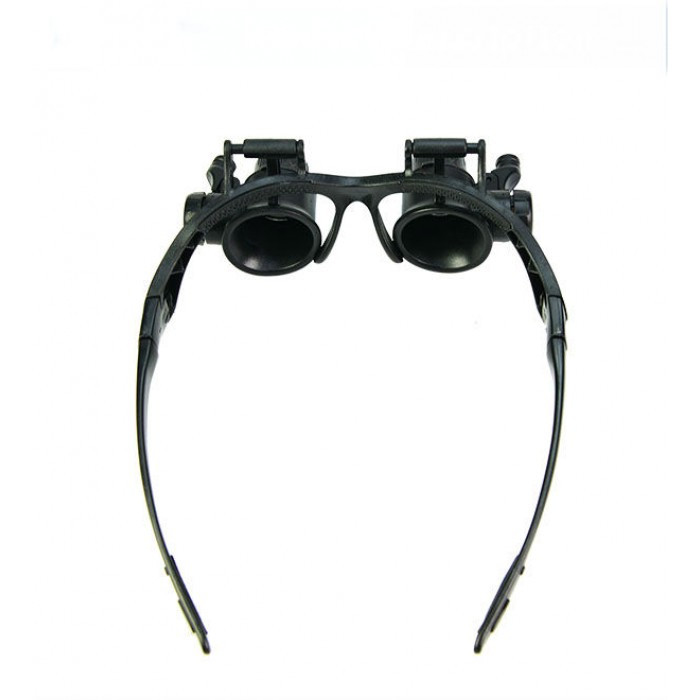 Бинокулярные очки увеличительные с подсветкой черные линзы - фото 4 - id-p1602935497