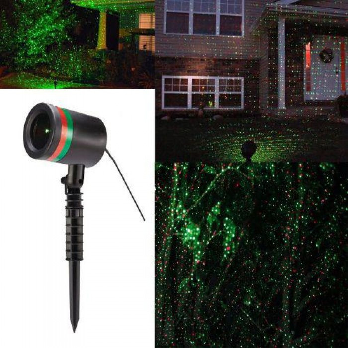 Уличный лазерный проектор для украшения дома иллюминации - фото 2 - id-p1602935652