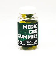 Желейні цукерки з КБД Medic CBD Gummies 300 мг 30 шт Apple & Lemon