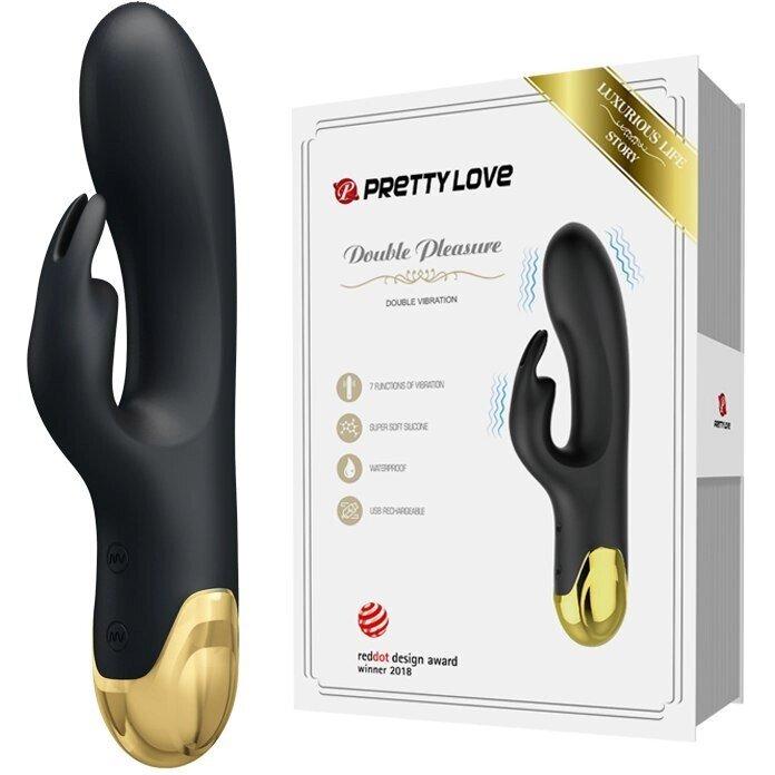 Вібратор з кліторальний стимуляцією Pretty Love Double Pleasure, фото 1