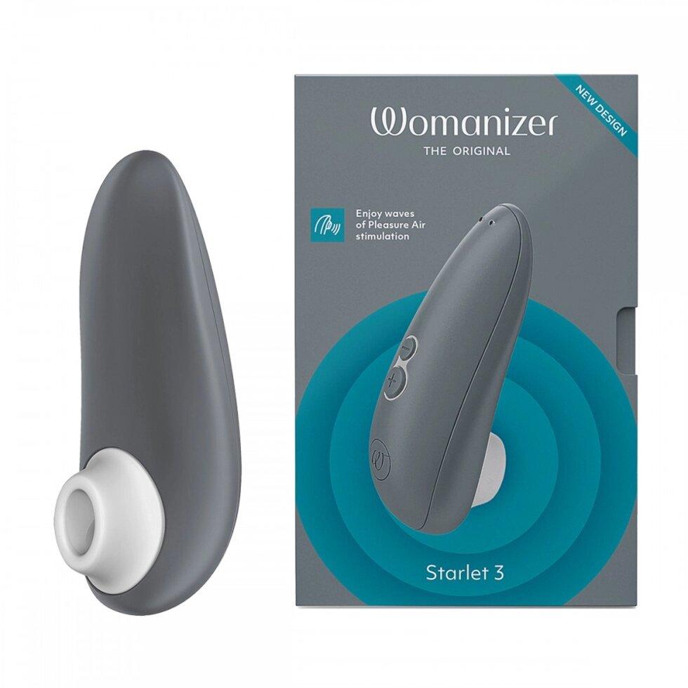 Вакуумний стимулятор стимулятора Wordizer Starlet 3 сірий, фото 1