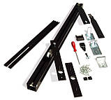 Комплект фурнітури Ergon Living T. E., LA (ширина дверей) = 77 см колір: чорний, фото 2