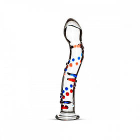 Прозорий Фалоімітатор ребристий зі скла Glass Dildo No. 3