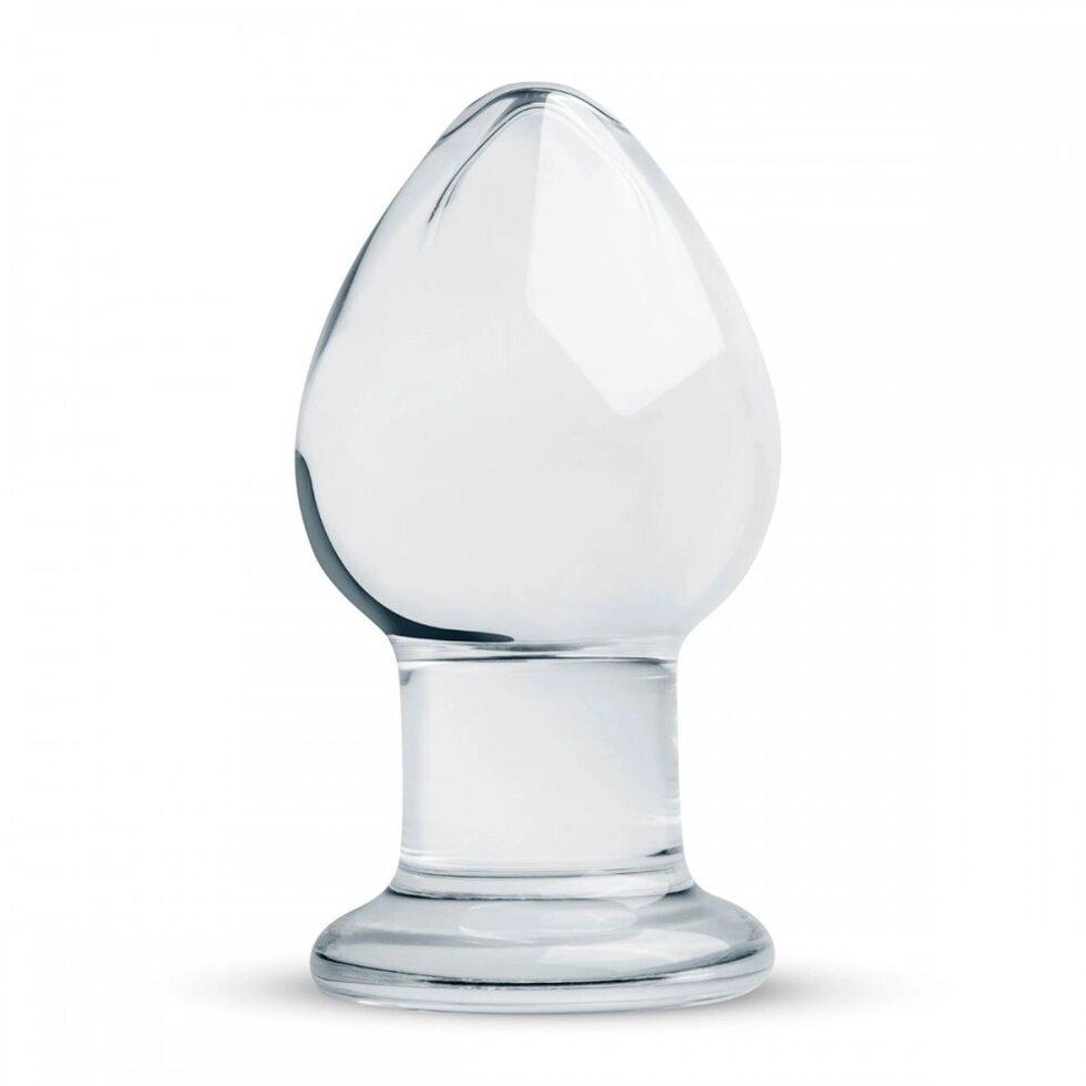 Анальна Пробка скло прозора Gildo Glass Buttplug 45мм