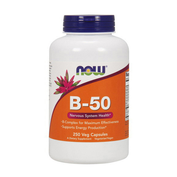 Вітаміни групи NOW Foods B-50 250 капсул