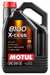 Масло моторное 5L 8100 X-CESS 5W30 100% синтетическое MOTUL 368106 / 108946