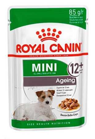 Royal Canin Mini Ageing 12+ (Роял Канін Міні 12+) корм у соусі для собак маленьких порід від 12 років 85 г х 12шт