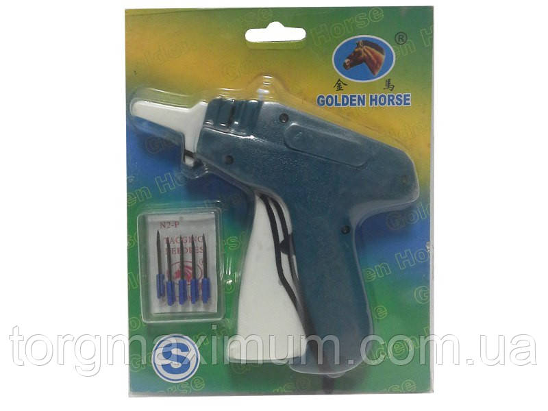 Игольчатый пистолет "Golden horse" + 5 иголок в комплекте - фото 1 - id-p257950389