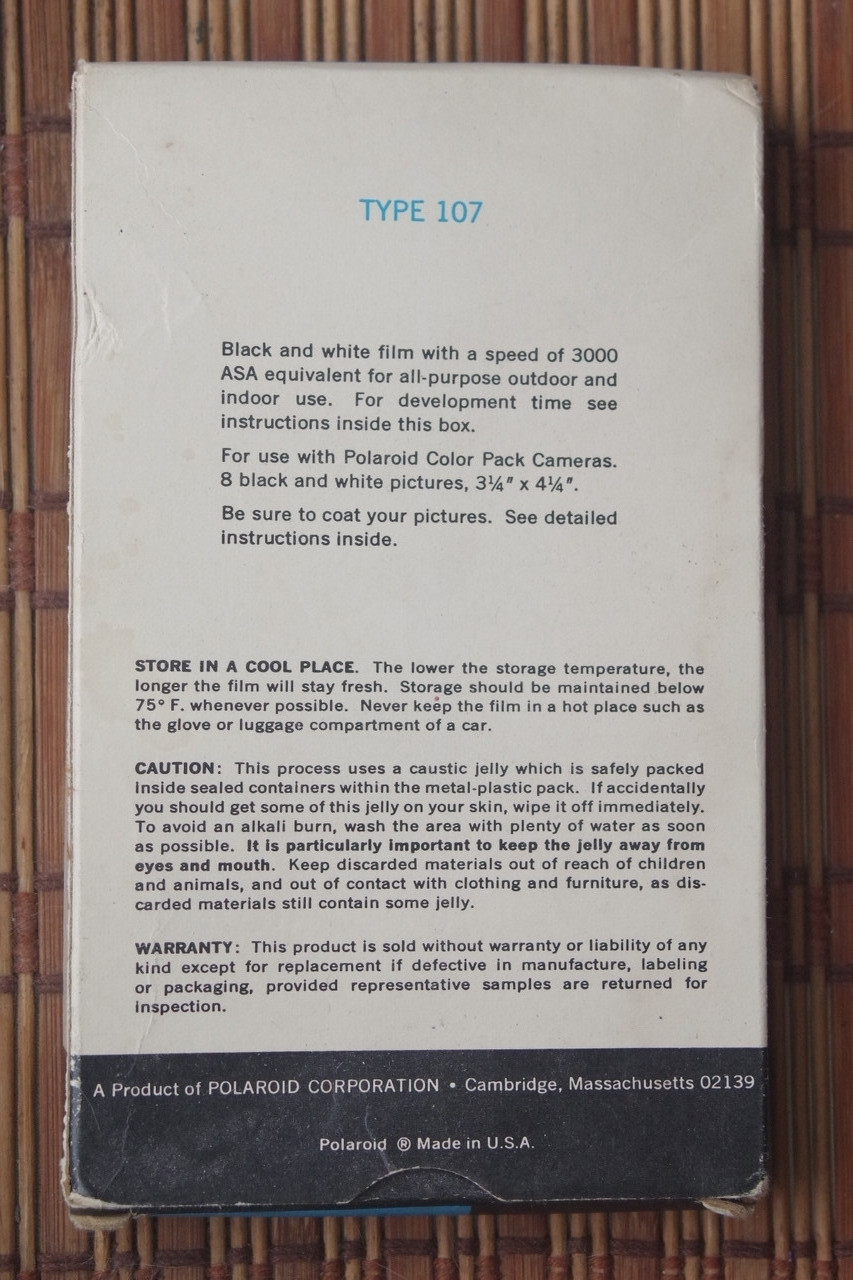 Купити 3000 speed polaroid land pack film type 107, ціна 500 грн