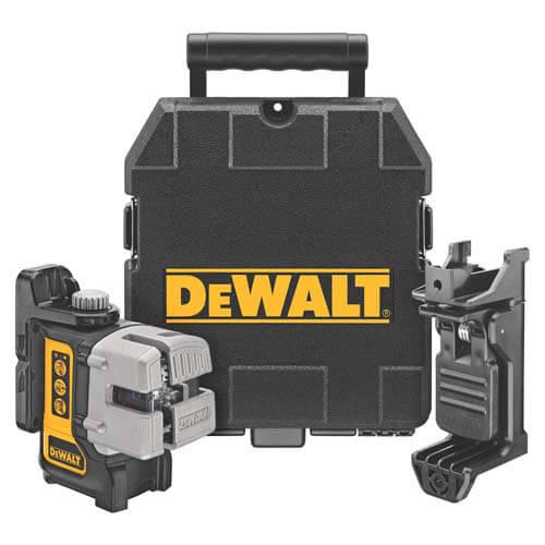 Уровень лазерный DeWalt DW089K, линейный, чемодан,