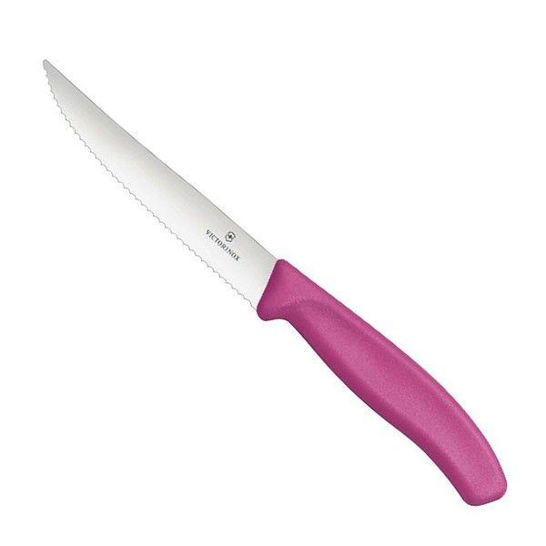 Кухонний ніж для піци Victorinox Swiss Classic "Gourmet" 12см 6.7936.12L5 pink