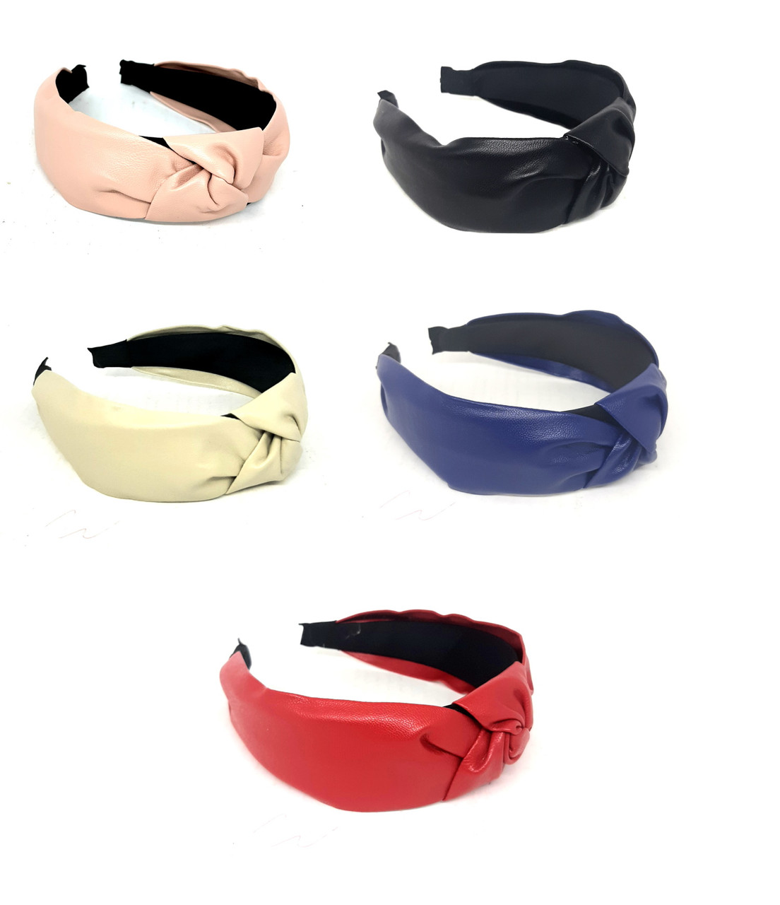 Обруч із вузлом, шкіра, в пак. 19*16см, фото 1