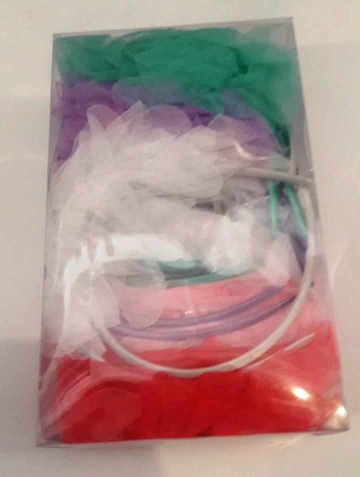 Обруч квітка з перлами, ЦІНА ЗА УП. 12ШТ, фото 1