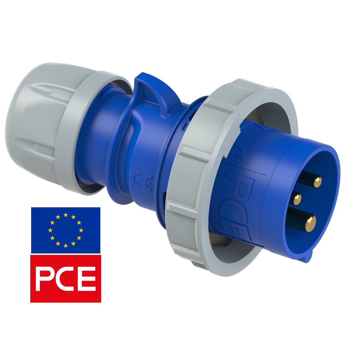 Вилка кабельна PCE 0232-6 IP67 2P+PE 32A 230V (силова)