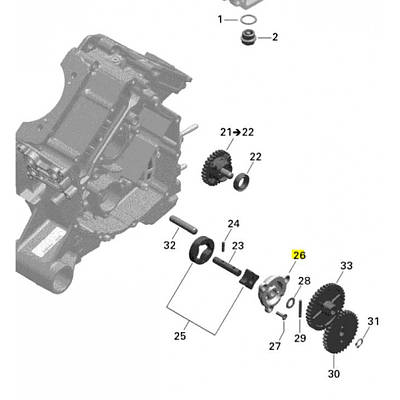 Кришка оливного насоса для BRP Ski-doo Lynx, квадроцикла Can-Am 420210641. 420210640