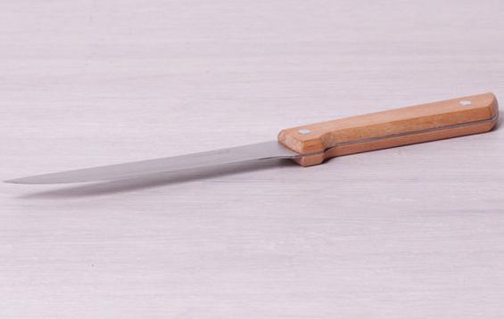 Ніж кухонний Kamille Wood обваловувальний 15см hotdeal hotdeal hotdeal hotdeal з дерев'яною ручкою