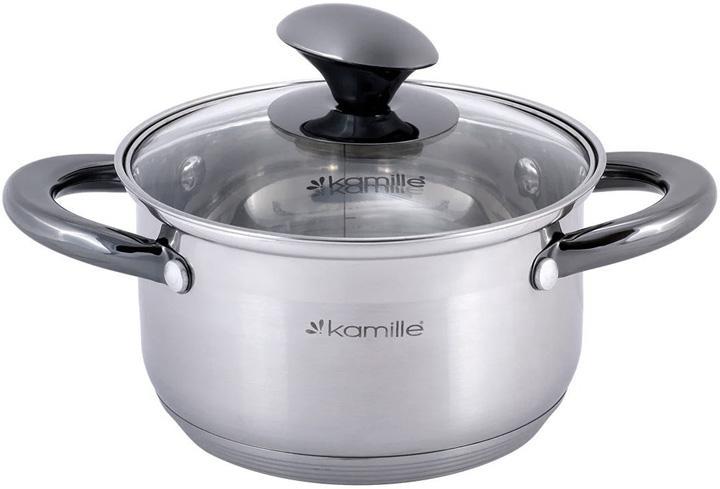 Каструля Kamille Groningen 5л hotdealз нержавіючої сталі з 5-шаровим індукційним дном