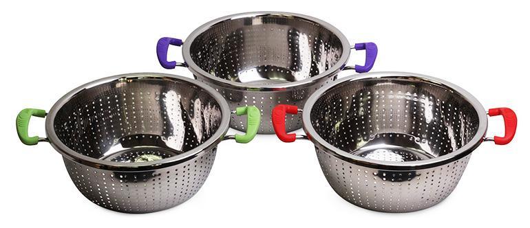 Друшляк Kamille Wiltze Ø24см hotdeal hotdeal hotdeal hotdeal з силіконовими ручками
