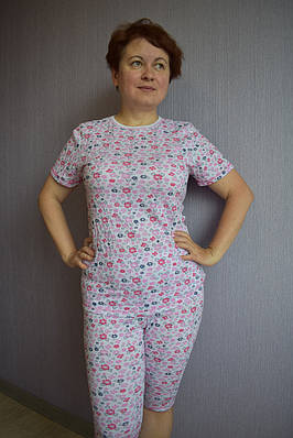 Піжама жіноча з бриджами розмір 46