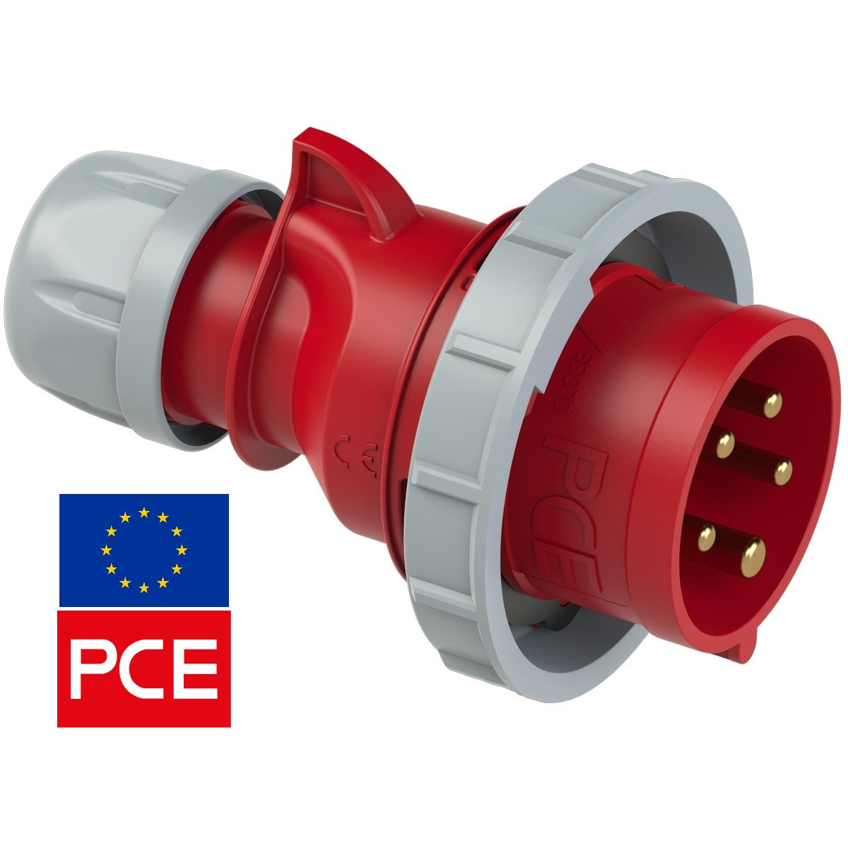 Вилка кабельна PCE 0252-6 IP67 3P+N+PE 32A 400V (силова)