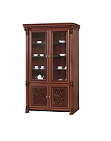 Вітрина дводверна Гранда ДСП горіх Караваджо (Скай ТМ)