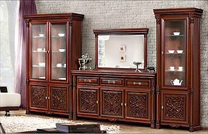 Вітальня Гранда ДСП горіх Караваджо комплект №3 (Скай ТМ)