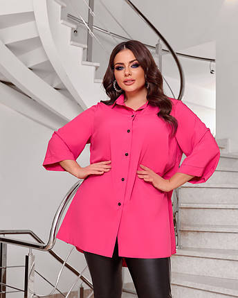 Блузка жіноча біла з коміром, фото 1