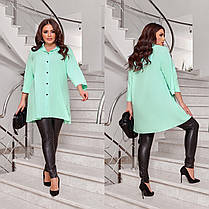 Блузка жіноча біла з коміром, фото 4