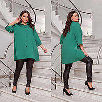 Блузка жіноча біла з коміром, фото 5