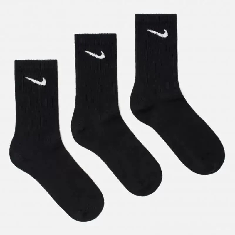 Носки для занятия спортом Nike Everyday Lightweight Crew 3-pack черные (3пары) SX7676-010 (оригинал) - фото 3 - id-p1603132392