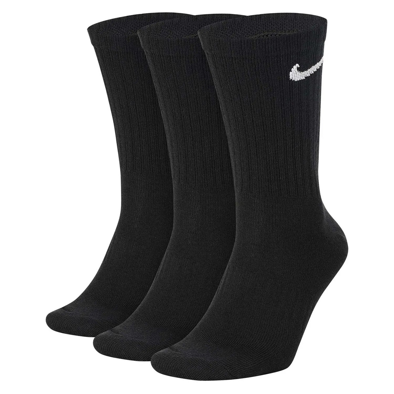 Шкарпетки для заняття спортом Nike Everyday Lightweight Crew 3-pack черні (3пари) SX7676-010 (оригінал)