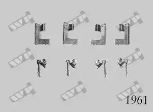 Ремкомплект передніх гальмівних колодок WP (Carrab) 1961 Suzuki Swift SA310, SA413, SA413-3, крос-код за Quick Brake 1179