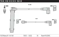 Провода зажигания Tesla T834B Polonez 1.4