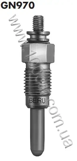 Штифтова свічка розжарення Beru GN970 0100226249 (Загальна довжина [мм]: 71, Монтажна глибина [мм]: 25, Розмір різьби: M12x1,25,