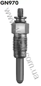 Штифтова свічка розжарення Beru GN970 0100226249 (Загальна довжина [мм]: 71, Монтажна глибина [мм]: 25, Розмір різьби: M12x1,25,
