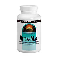 Магній В6 комплекс, Source Naturals, Ultra-Mag, Source Naturals, 120 таблеток