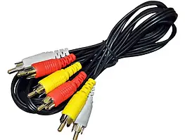 Кабель аудіо-відео 3RCA - 3RCA, 1,2 м