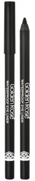 Олівець для очей Golden Rose Waterproof Eyeliner Longwear&Soft Ultra Black, фото 1