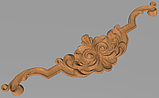 Дерев'яний різьблений декор для меблів/ Декор горизонтальний/ Код ДГ 34, фото 2