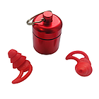 Беруші для стрільби тактичні, стрілецькі пасивні Tactical ProPlugs Red 3 flange, фото 10