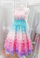 Нарядное платье радуга Lily Land 134/140 см