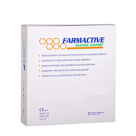 Farmactive Silicone Comfort 15х18см - Поліуретанова губчаста пов'язка з бортом