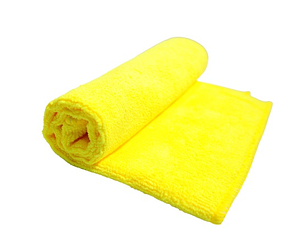Мікрофібра універсальна Premium Yellow Microfiber для кузова та салону авто 40х40 см, Booski Car Care