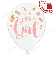 Воздушные шарики "It's a girl" 5 шт., d - 30 см