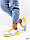 Кросівки жіночі Kiri білий + жовтий + сірий 5433, фото 10