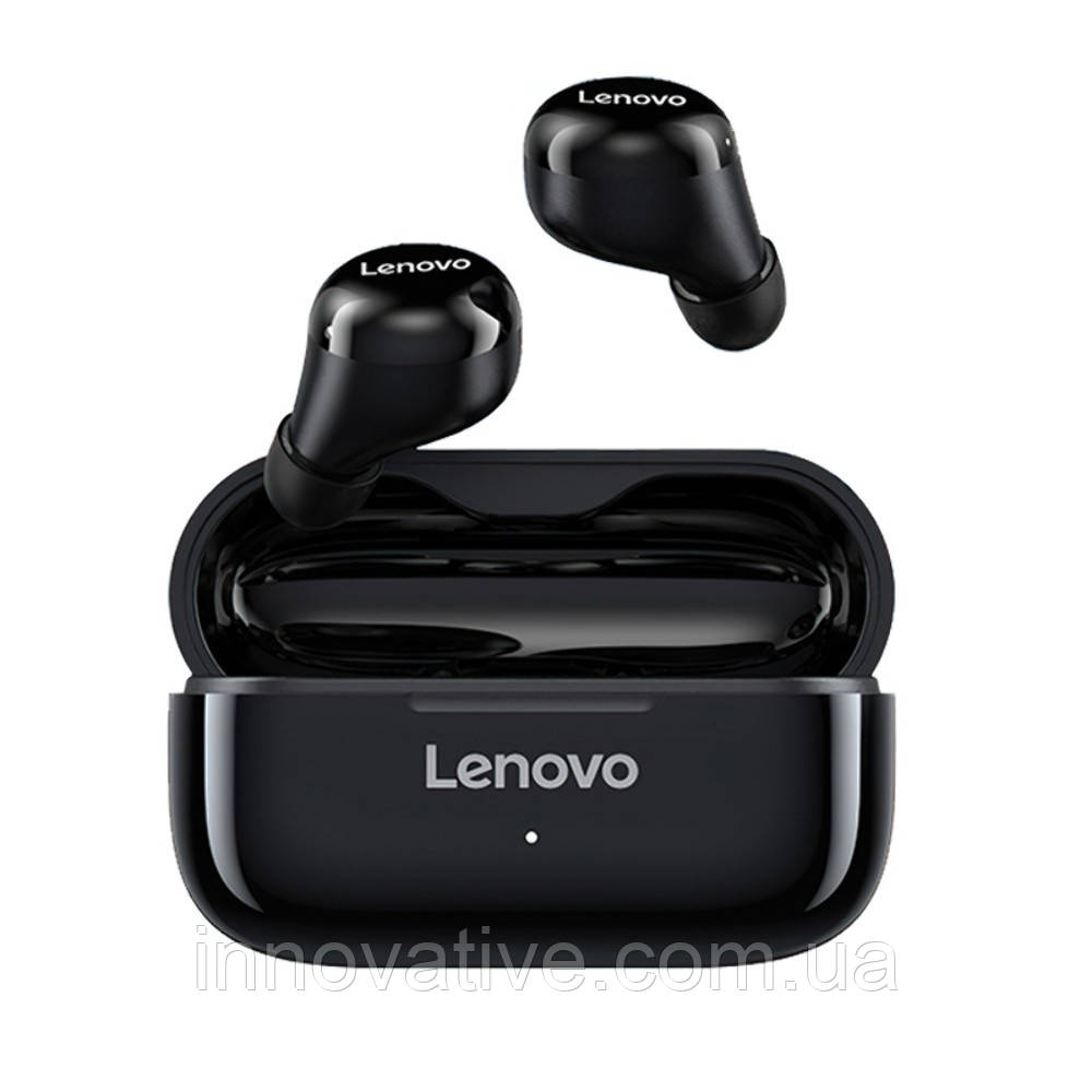 Бездротові Bluetooth-навушники Lenovo LP11 із зарядним кейсом (Чорний)