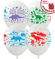 Воздушные шарики "Динозавры" 6 шт., d - 30 см