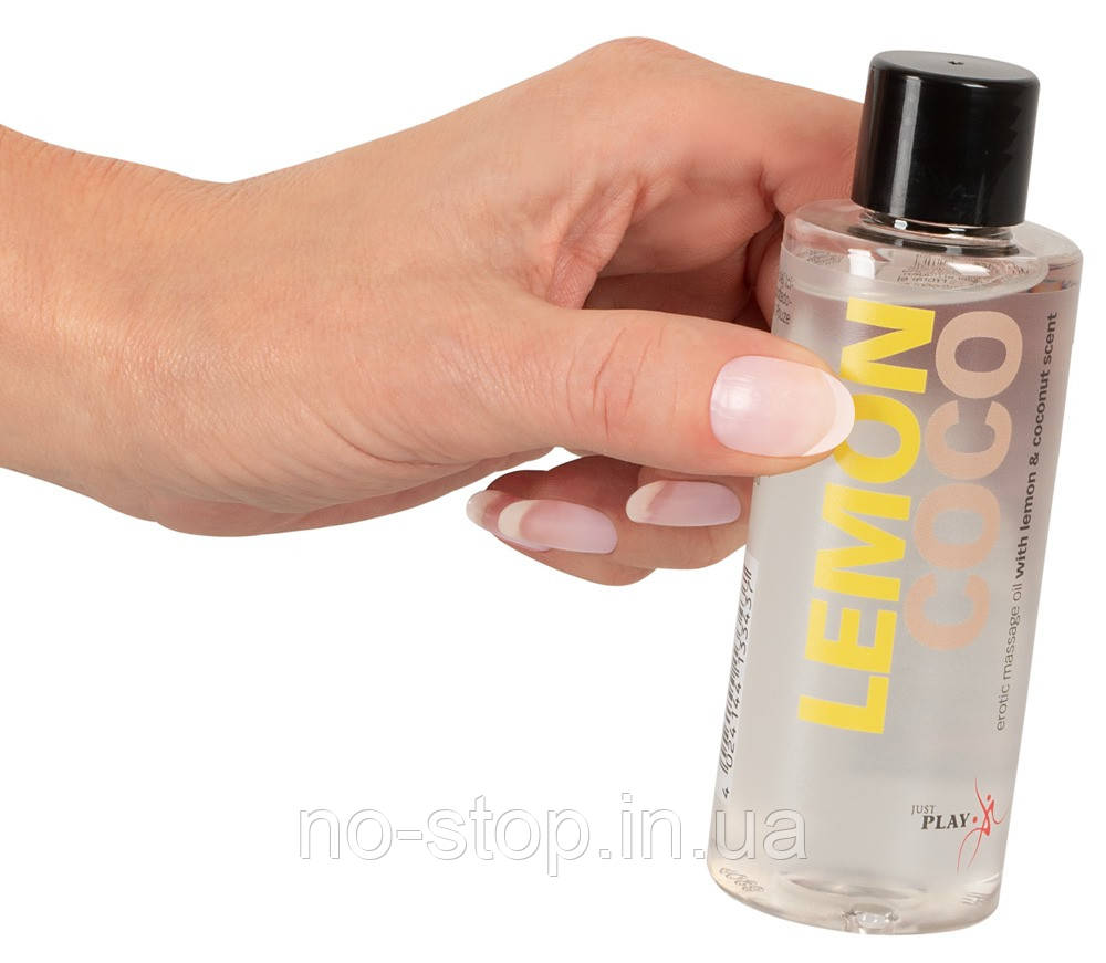 Масажна олія для еротичного масажу Just Play Lemon Cocos - фото 4 - id-p1603184882