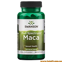Swanson Maca 100 капсул по 500 мг Мака Перуанська для потенції тестостерон рослинного походження