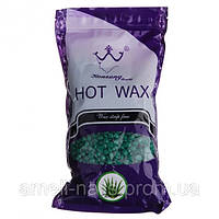 Горячий воск в гранулах для депиляции Konsung Hot Wax Алое 500g (Пленочный воск, шугаринг) ON